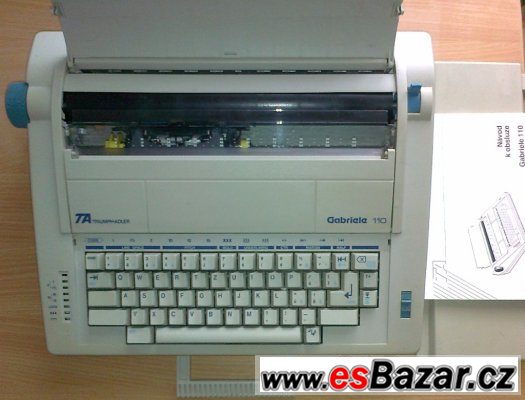 Elektrický psací stroj Triumph+Adler typ Gabriele 110 – fotografie 1