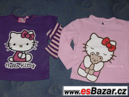 SLEVA - 2 ks tričko s dlouhým rukávm Hello Kitty vel. 80 – fotografie 2