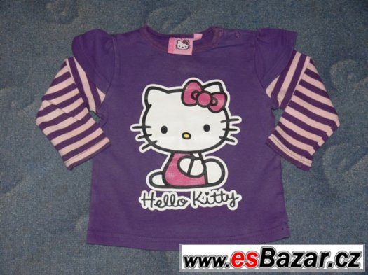 SLEVA - 2 ks tričko s dlouhým rukávm Hello Kitty vel. 80 – fotografie 4