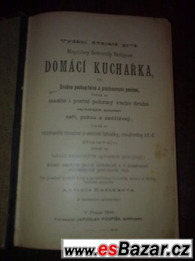 kuchařka od Rettigové – fotografie 2