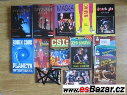 Mix knih - detektivky, sci-fi, fantasy – fotografie 1