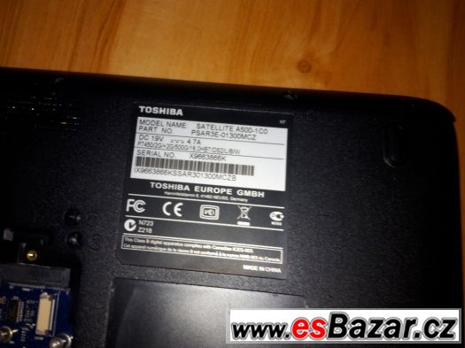 Toshiba Satellite A500-1c0 – fotografie 2