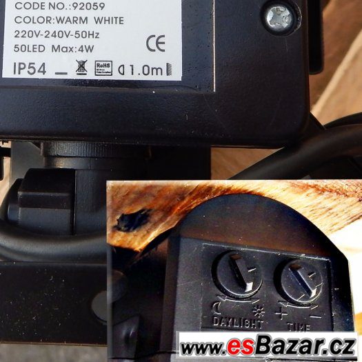 LED reflektor s pohybovým čidlem 50 led diod – fotografie 2