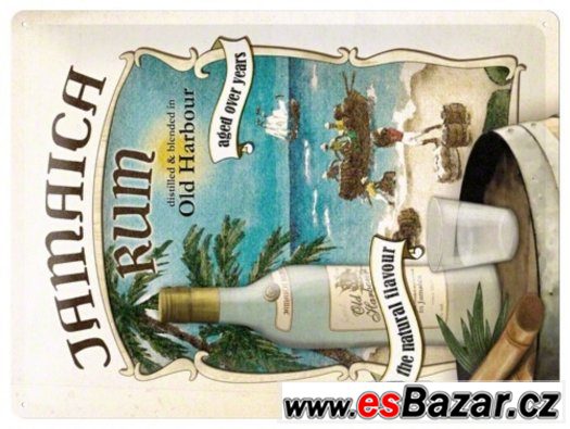 JAMAICA RUM - plechová cedule 400x300mm – fotografie 1
