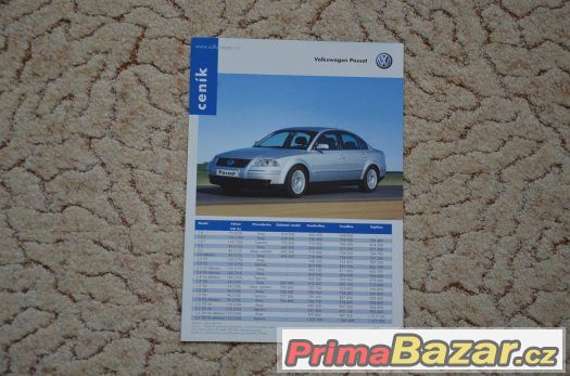 Prospekt Volkswagenu Passat z roku 2001 – fotografie 2