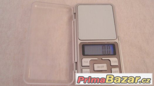 Kapesní digitalní váha přenosna 0.1g / 500g +3 baterie, nova – fotografie 5