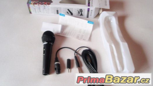 Karaoke Mikrofon kabel 5m s 3,5jack, dynamický, audio, nové – fotografie 4