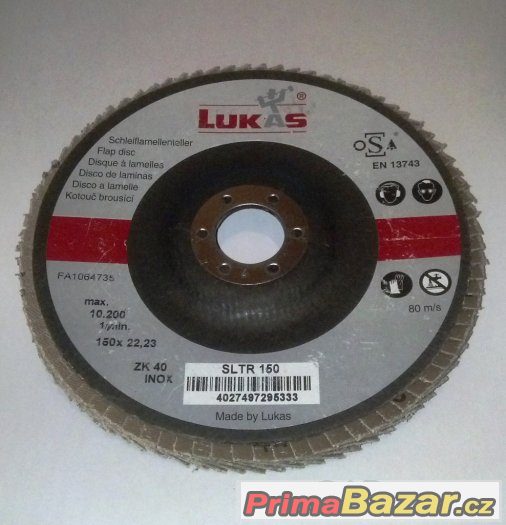 Lamelový kotouč Lukas SLTR 150 ZK40/ZK60 INOX – fotografie 1