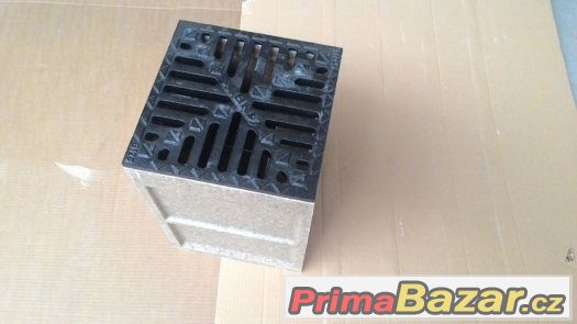 Dvorní vpust s litinovým roštem 250x250mm – fotografie 1