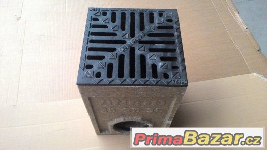 Dvorní vpust s litinovým roštem 250x250mm – fotografie 2