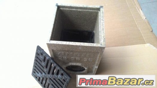 Dvorní vpust s litinovým roštem 250x250mm – fotografie 3
