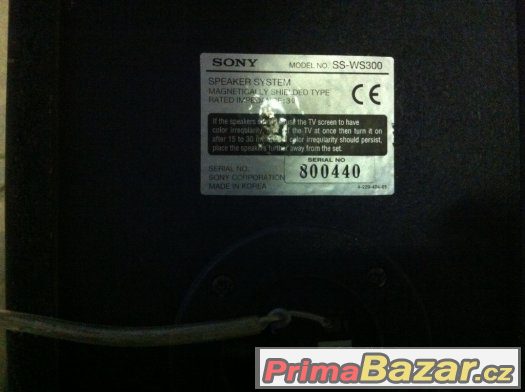 Prodám repráky Sony sub woofer – fotografie 2