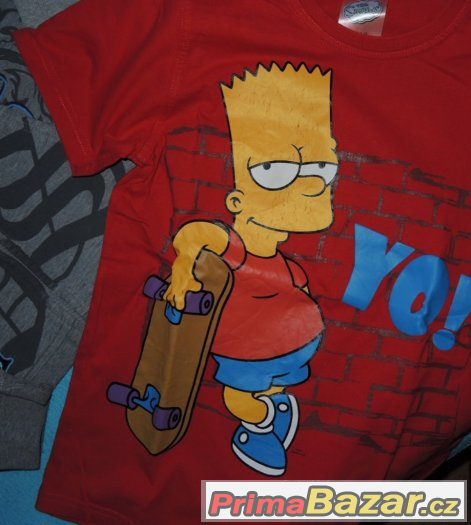 The Simpsons - 2 mikiny a tričko - vel. 128-134 – fotografie 2