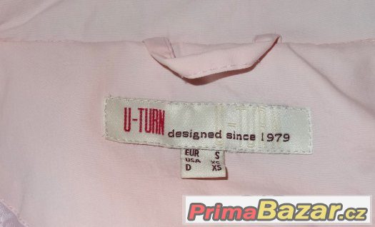 Sv. růžová bunda U turn - vel. S – fotografie 4