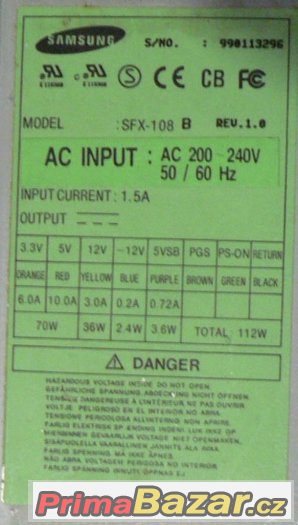 PC napájecí zdroj ATX  12V,5V. – fotografie 2