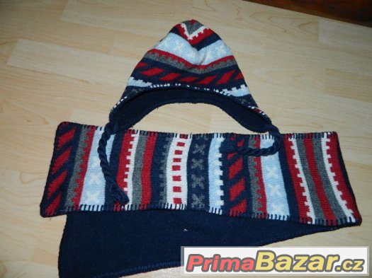 H&M chlapecká zimní čepice + šála – fotografie 1