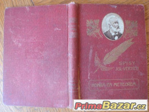 Verne: Honba za meteorem, 1909, Vilímek, zlaté pero – fotografie 1