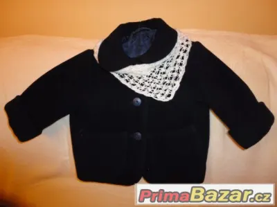 Prodám flaušový modrý kabátek