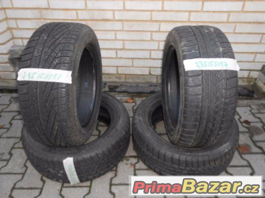 2 Kusy Zimni Pneu 235 / 55 / 17 Continental Vzorek 5MM – fotografie 1