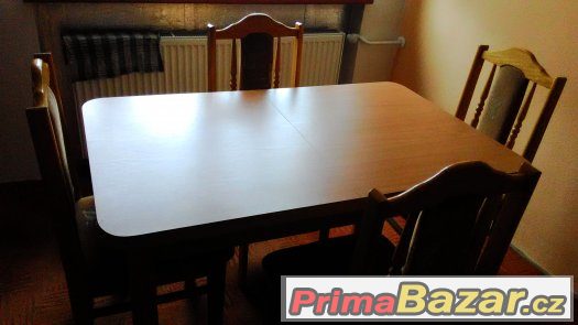 prodám stůl a židle – fotografie 1