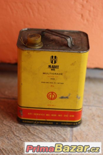 Nabízím plechovku od oleje Madit oil super Top stav – fotografie 3