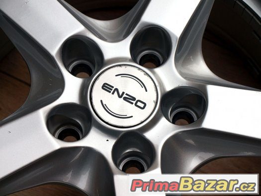 16" Alu kola == 5x120 == ENZO == ZIMNÍ PNEU 195/55R16 – fotografie 3