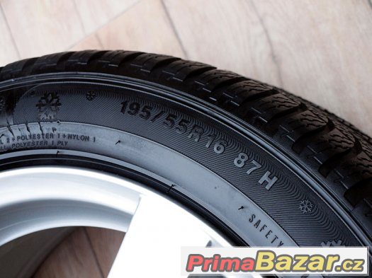 16" Alu kola == 5x120 == ENZO == ZIMNÍ PNEU 195/55R16 – fotografie 4