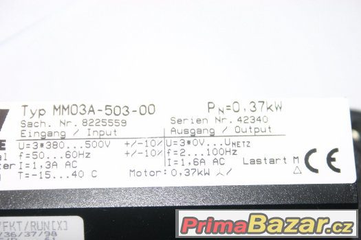 Frekvenční měnič zn. SEW, 0,37 kW – fotografie 5