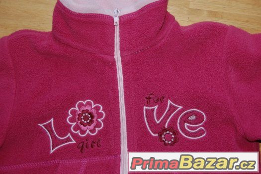 Teplá fleece mikina, vel. 110 – fotografie 2