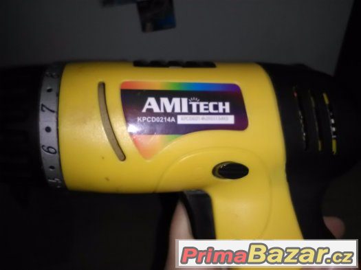 Aku šrobovák Amitech s nabíječkou a dvěma adaptéry bez aku. – fotografie 3