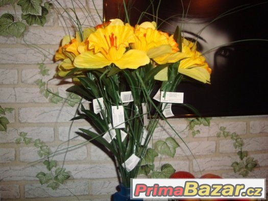 Umělá květina, NARCIS se zdobením, super cena – fotografie 1