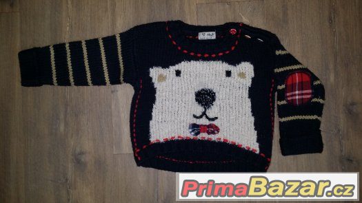 Parádní svetr Next, vel. 80 (9-12m) – fotografie 1