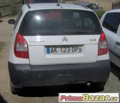 Citroen C2 1.4HDi, r. v. 2007 - Náhradní díly