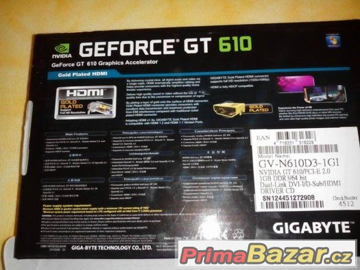Grafická Karta Gigabyte 610 1GB – fotografie 2