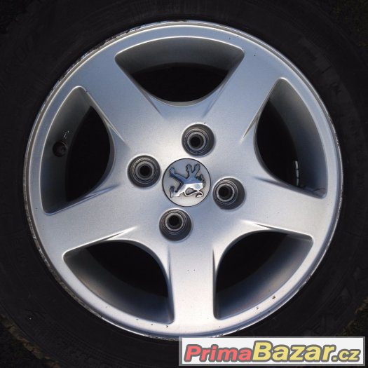 Alu disky 14" 4x108 P. 206 BBS, zimní pneu 175/65 – fotografie 5