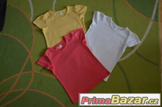 3 pack triček s krátkým rukávem - vel. 110 – fotografie 1