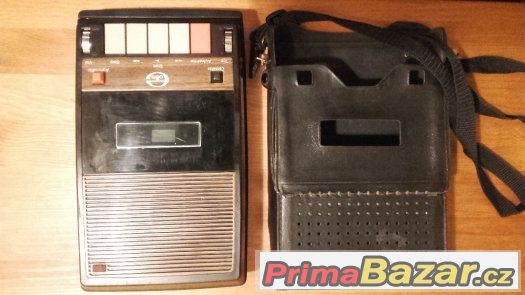 Vintage magnetofon ELITE, 70. léta, koženkové pouzdro – fotografie 1