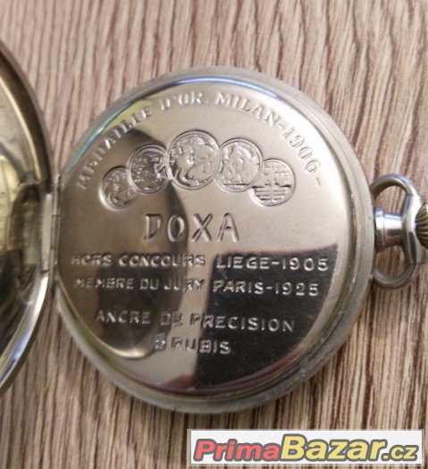 Starožitné 2-plášťové hodinky-DOXA Swiss made-TOP stav – fotografie 3