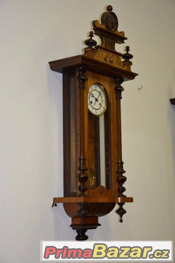 Starožitné řezbované hodiny Junghans r1905-TOP stav – fotografie 4