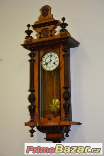 Starožitné řezbované hodiny Junghans r1919-TOP stav-krásné – fotografie 1