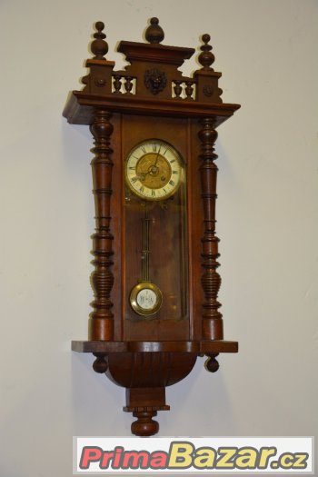 Starožitné řezbované hodiny DR Patent r 1895 – fotografie 1