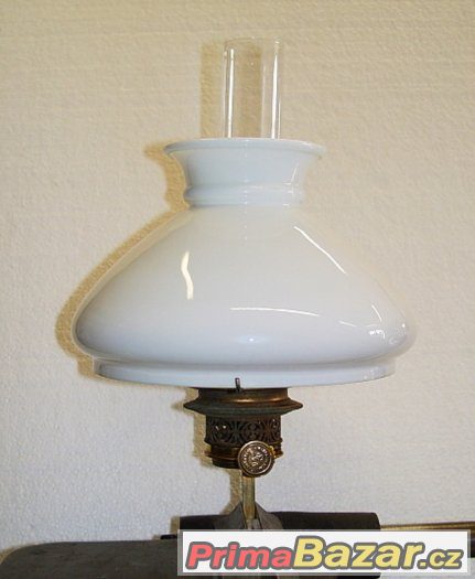Petrolejová lampa - hořák, držák, stínítko, cylindr - 6x – fotografie 2
