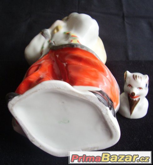 Porcelánová figurální karafa na alkohol-Kozák – fotografie 3