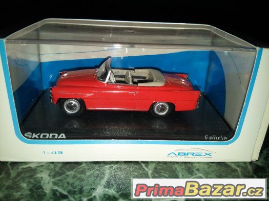 Model Škoda Felicia roudster 1964 ABREX 1:43 - nový – fotografie 1