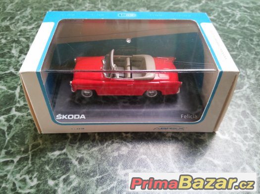 Model Škoda Felicia roudster 1964 ABREX 1:43 - nový – fotografie 2