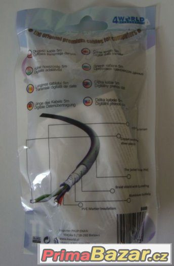 USB propojovací kabel A-B, 5m - tiskárna, skener... za 50 Kč – fotografie 3