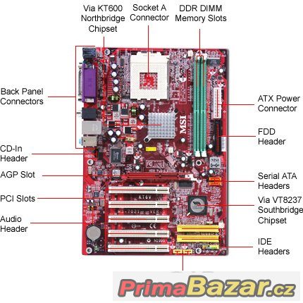 MSI KT6V-LSR  pro Athlon XP 3200+ a vyšší – fotografie 2
