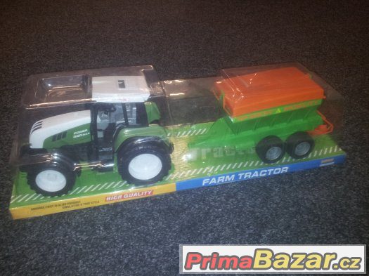 Zemědělský traktor s hnojícím vozem 50 cm. – fotografie 2