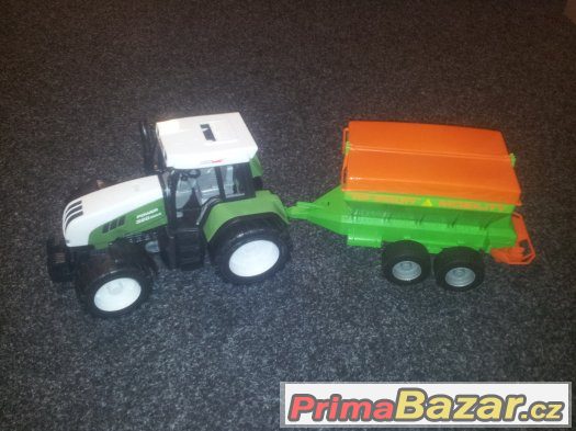 Zemědělský traktor s hnojícím vozem 50 cm. – fotografie 3