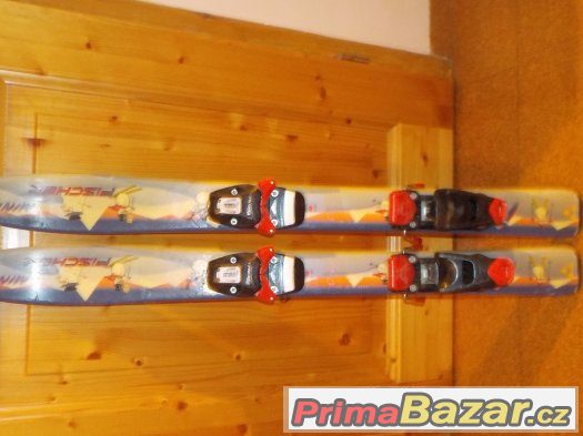 Lyže Fischer mini 90cm+boty+přilba zdarma – fotografie 1